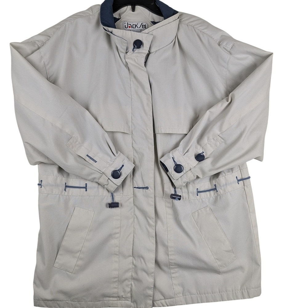Jack Set women size M beige‎ neutral lightweight jacket coat outerwear